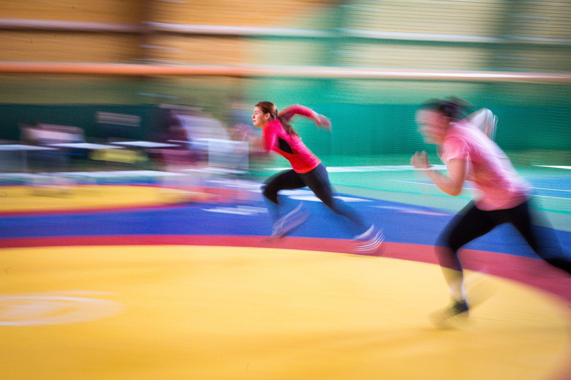 Zápasnice Adéla Hanzlíčková trénuje na olympiádu do Ria