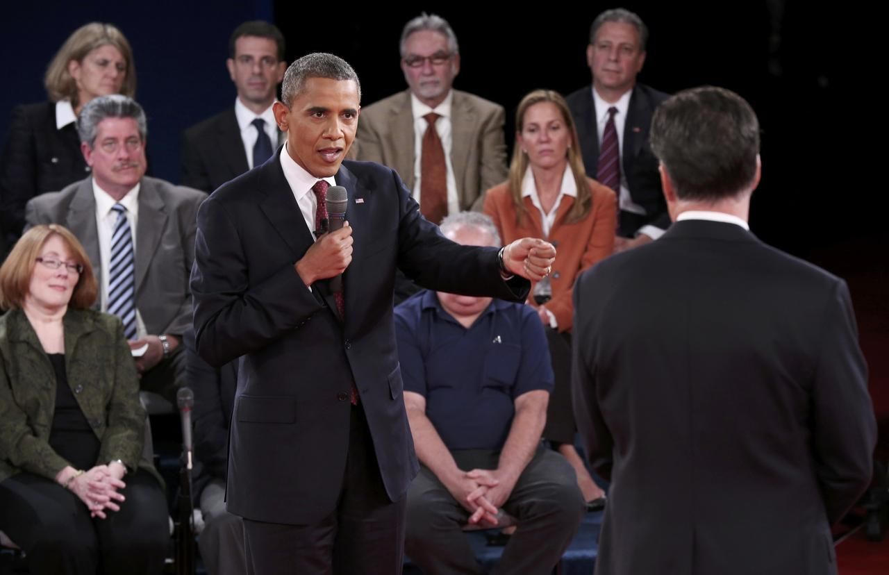Obama a Romney v druhé prezidentské debatě