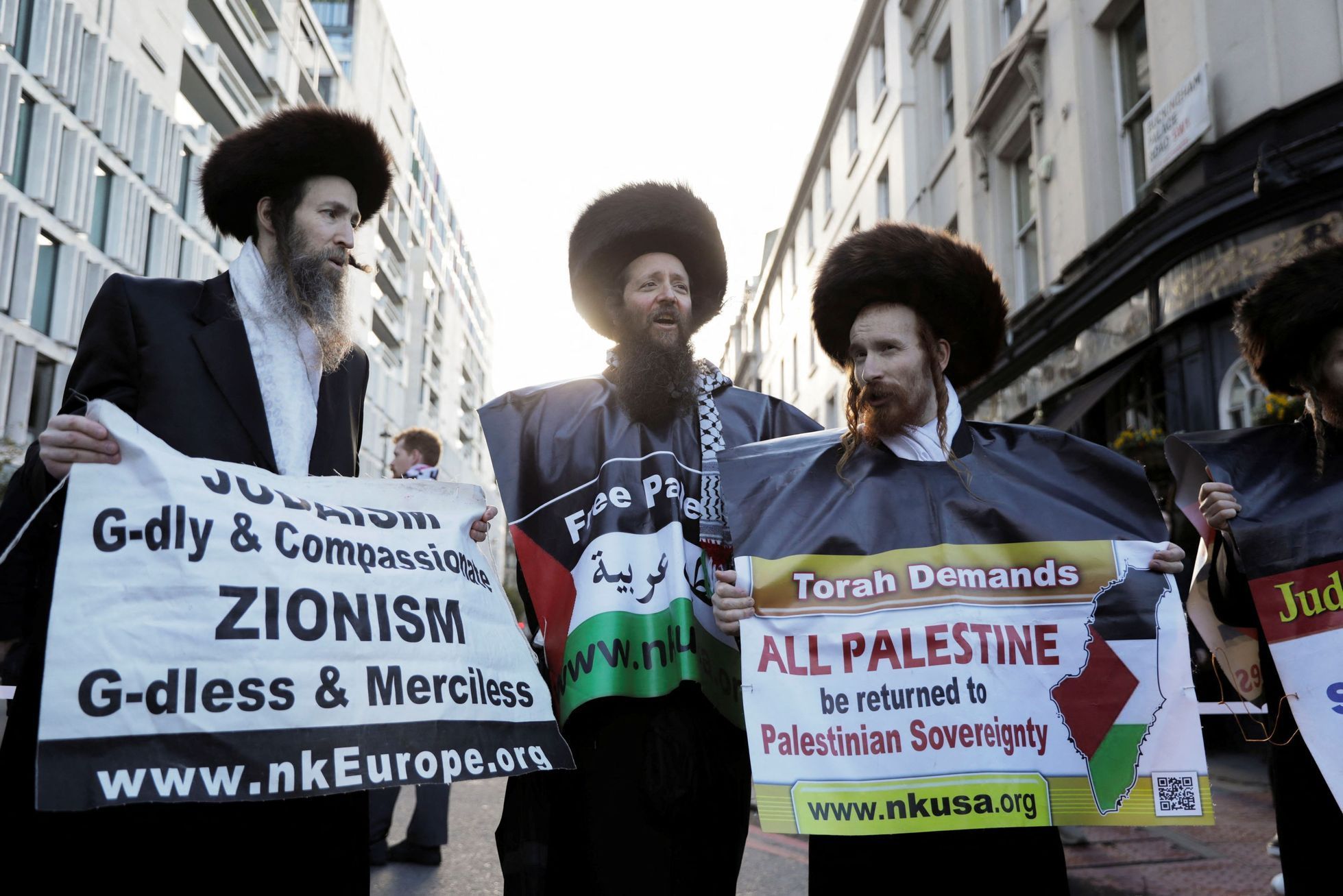 Londýn demonstrace Palestina