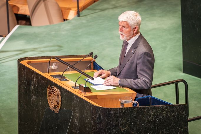 Prezident Petr Pavel přednesl svůj projev na Valném shromáždění OSN v New Yorku. Promluvil nejen o přetrvávající ruské hrozbě, ale i spojencích Moskvy a asijském regionu.