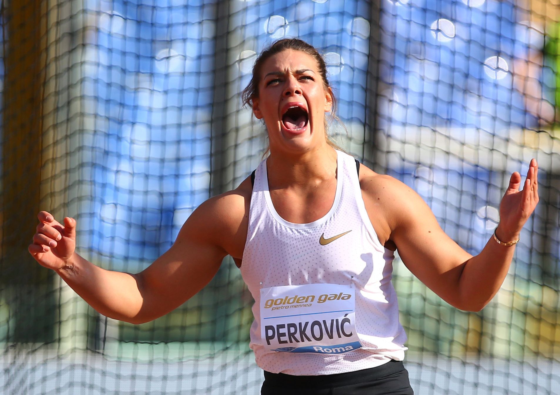 Sandra Perkovičková na Diamantové lize v Římě 2018