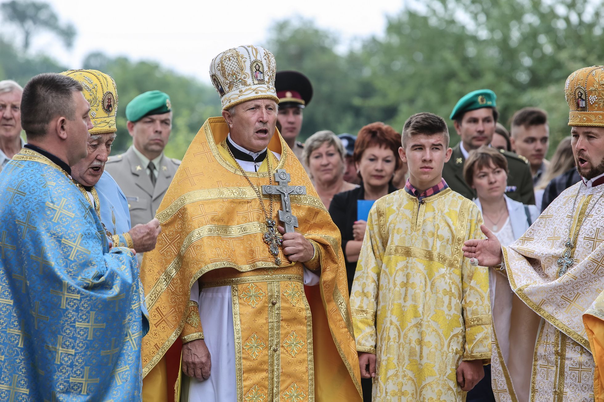 Český Malín, Ukrajina - pietní akt k 75. výročí vypálení vesnice nacisty