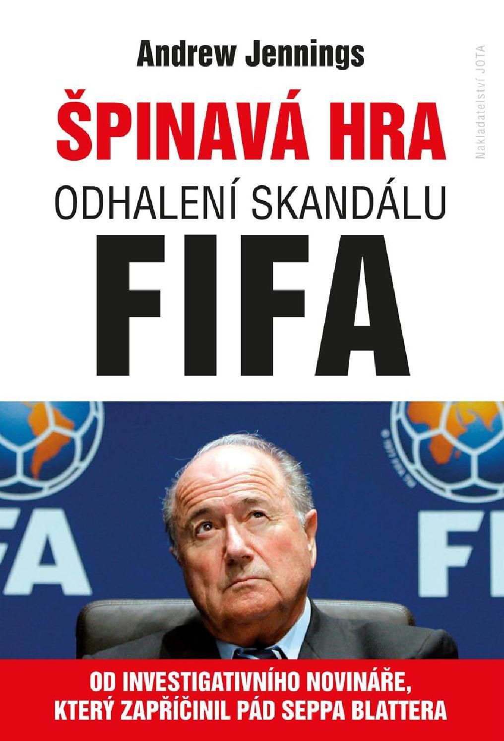 Kniha Špinavá hra FIFA, přebal