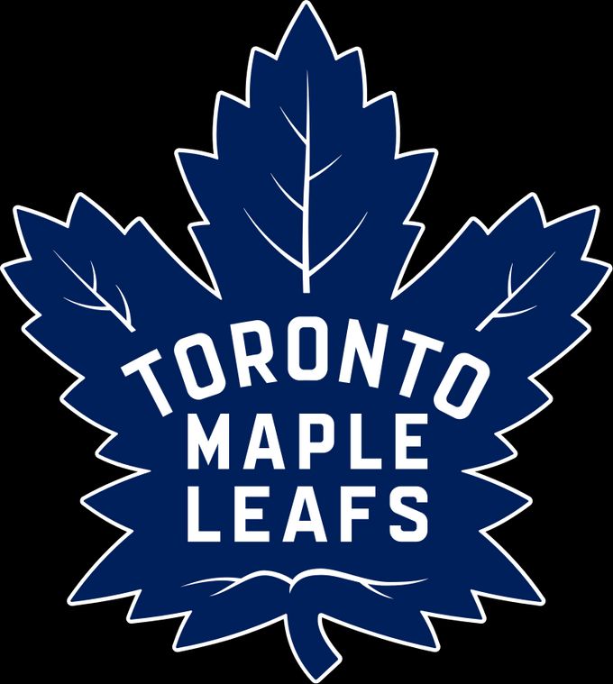 Logo hokejového klubu Toronto Maple Leafs.