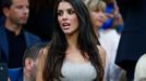 Wife of France's Bacary Sagna, Ludivine Kadri Sagna in the stands