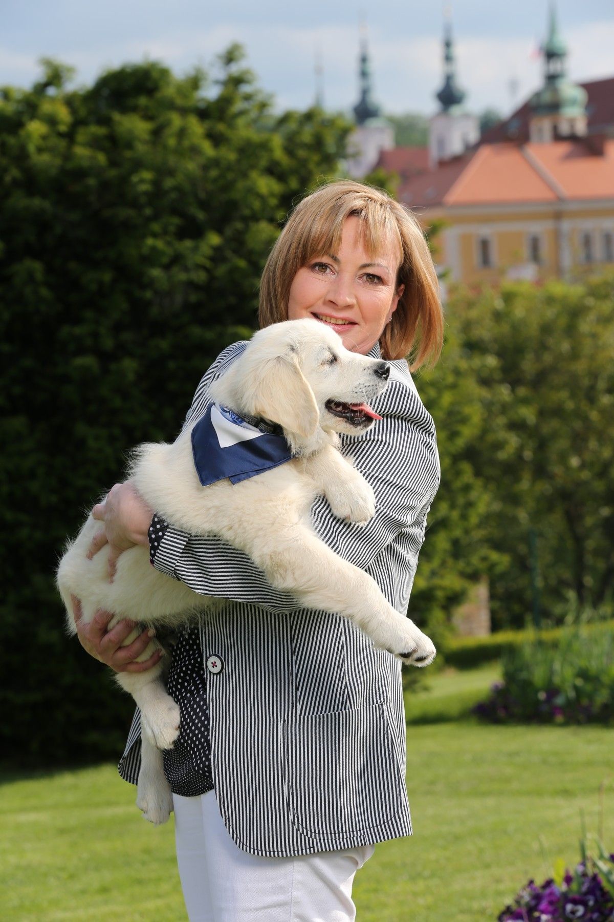 Ivana Zemanová a prezidentský pes Darcy