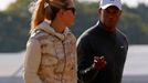 Lindsey Vonnová a Tiger Woods na British Open 2013