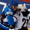 Finsko vs. USA na MS v hokeji 2013 (Melart, Carter)