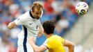 Kapitán Anglie Harry Kane v jedné ze šancí při utkání kvalifikace MS 2026 s Andorrou