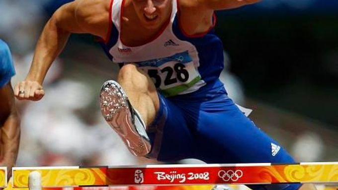 Petr Svoboda při olympijském rozběhu