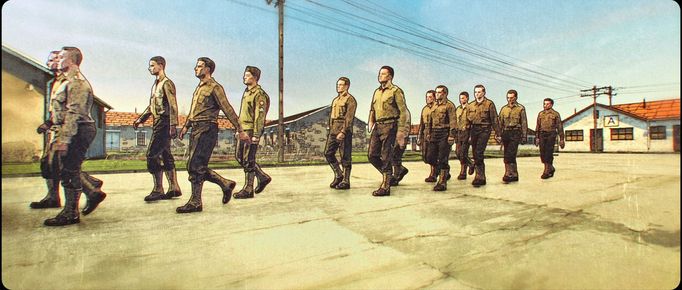 Snímek ze seriálu Liberator: Operace Avalanche.