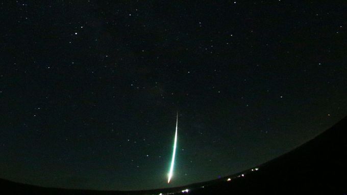 Meteor, který ozářil oblohu v Rakousku i Česku.