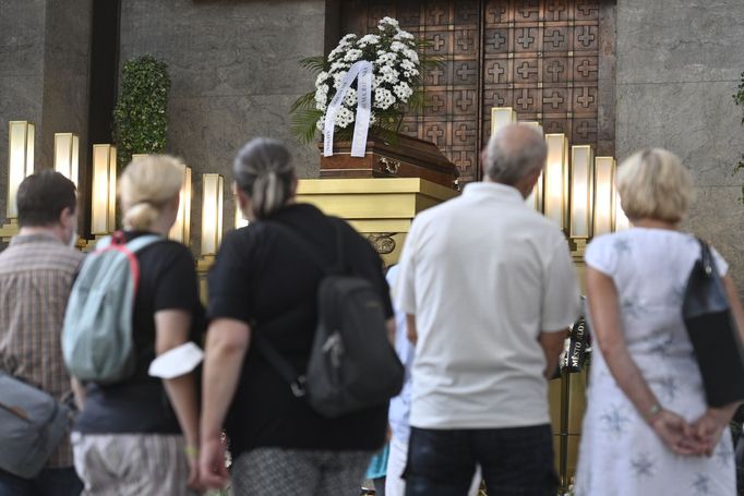 Pohřeb Františka Nedvěda, 24. 7. 2021