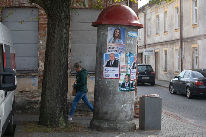 Město Zambrov na východě Polska.