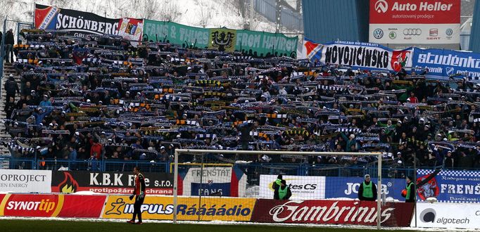 Fotbal, Baník Ostrava - České Budějovice: fanoušci Baníku