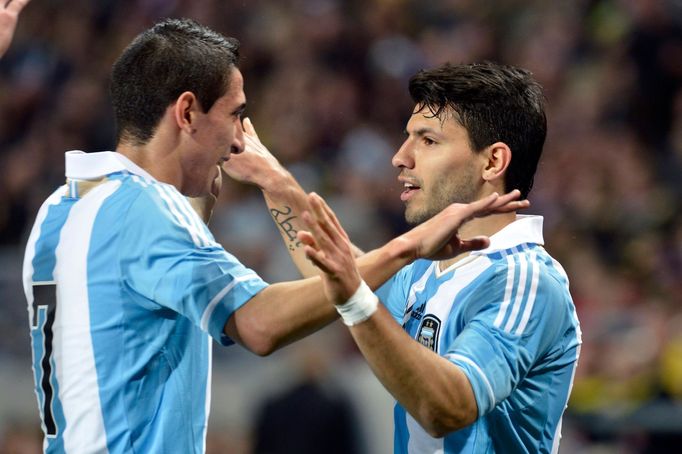 Švédsko - Argentina (2013): Agüero a di Maria