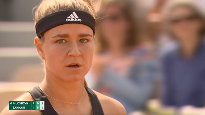 Podívejte se na klíčové momenty zápasu Karolíny Muchové se čtvrtou nasazenou Marii Sakkariovou z Řecka na antukovém Roland Garros.