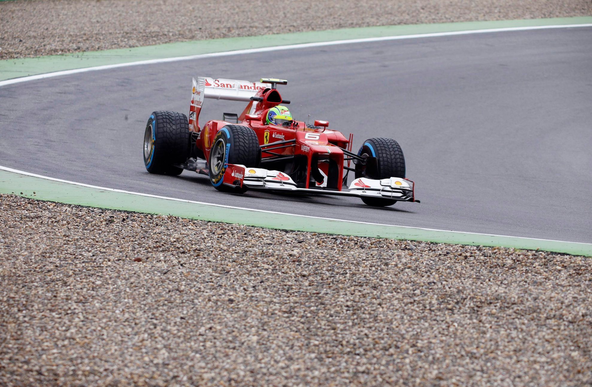 Felipe Massa při tréninku na GP Německa