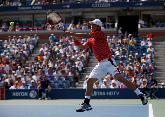 Kei Nišikori v semifinále US Open 2014