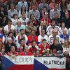 Čeští fanoušci během čtvrtfinále MS 2024 Česko - USA
