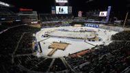 Zápas Winter Classic se uskutečnil na baseballovém stadionu Minnesoty.