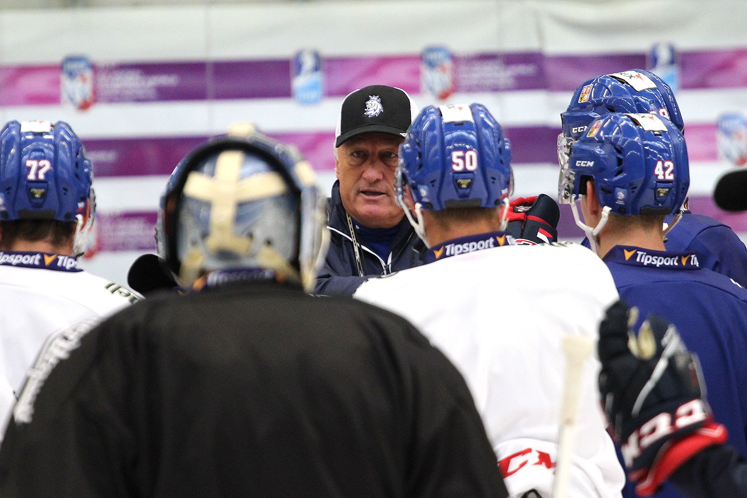 První trénink národního týmu pod Milošem Říhou (8/2018)