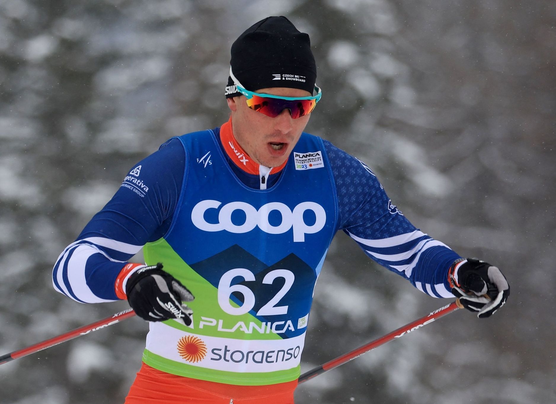 Český běžec na lyžích Michal Novák na MS 2023