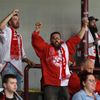 Sparta - Slavia, hokejová příprava 2022: Fanoušci Slavie