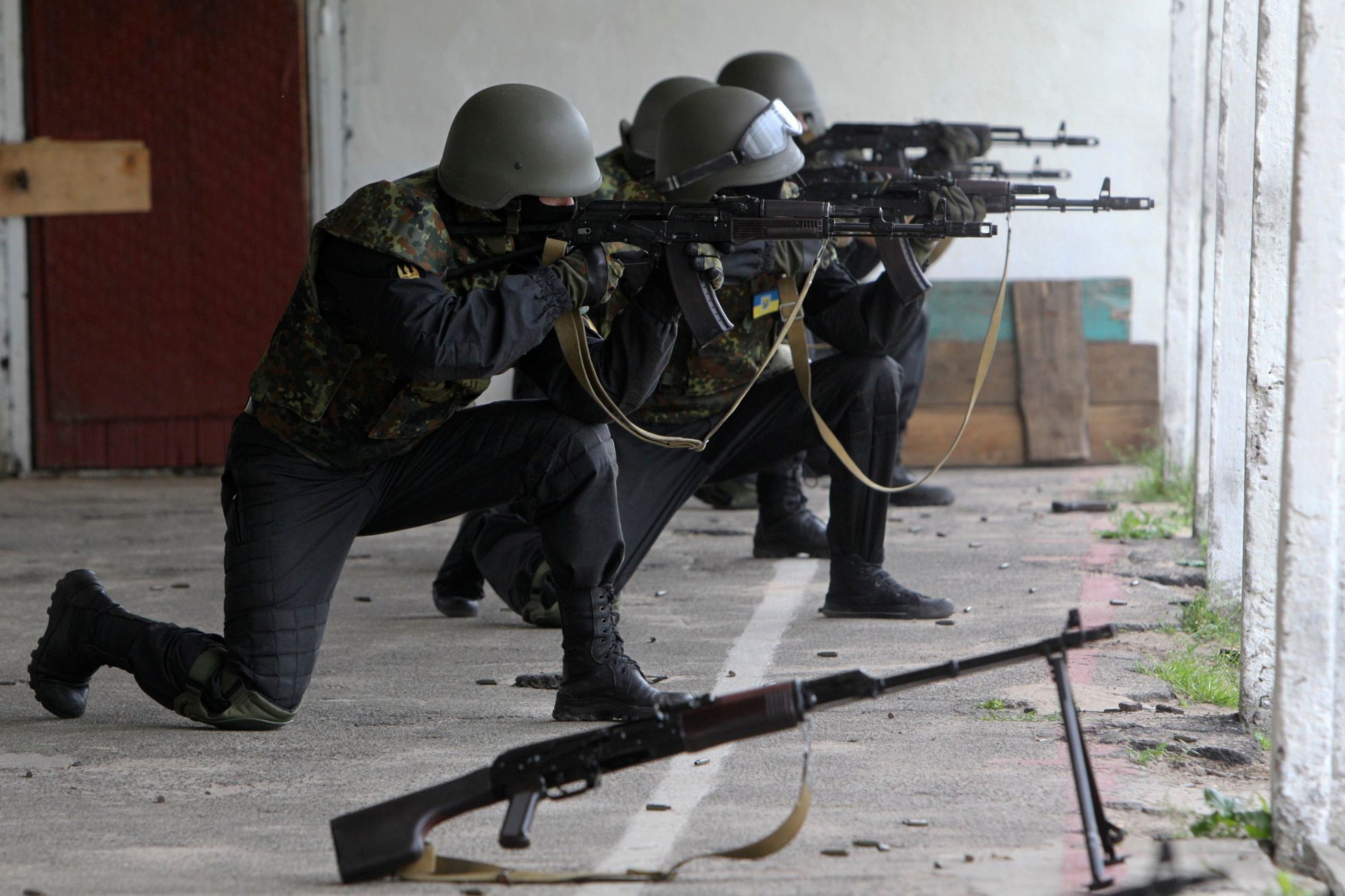 Výcvik domobrany v Donbasu