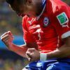 MS 2014, Brazílie-Chile: Alexis Sánchez slaví gól