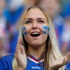 Euro 2016, Francie-Island: fanynka Islandu