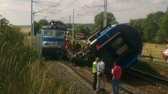 Vlak vykolejení Horažďovice