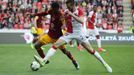 EPL, Slavia-Dukla: Michael Lüftner	- Peter Olayinka