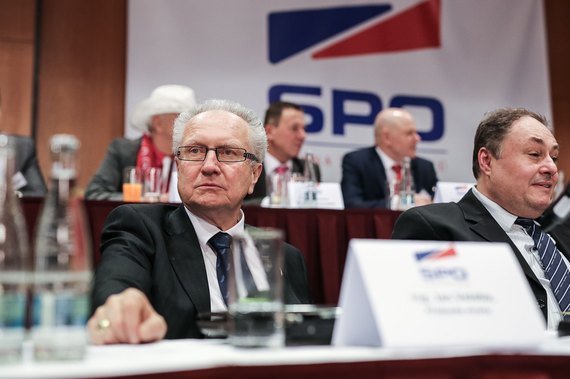 Volební sjezd SPO Zemanovci - Miloš Zeman, Martin Nejedlý, Vratislav Mynář - 28.3.2018