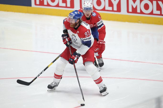 Jakub Voráček v zápase Česko - Norsko na MS 2019