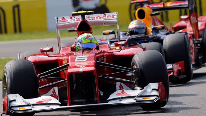 Brazilský jezdec F1 Felipe Massa ve Velké ceně Itálie.