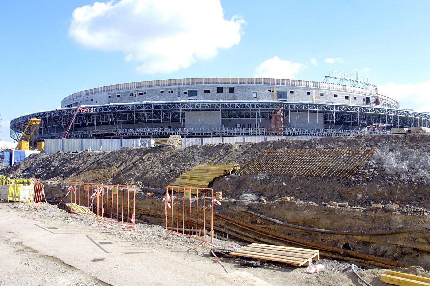 Stavba Sazky arény, Stavba O2 arény, Sazka aréna, O2 aréna, Praha, Domácí, MS v hokeji 2024