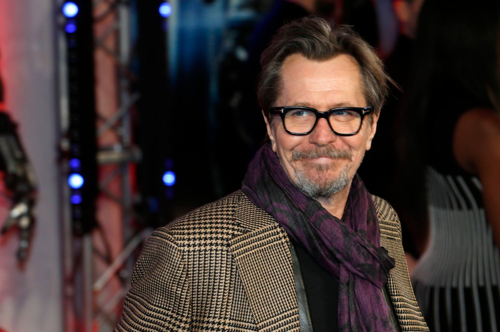 File photo of cast member Oldman posing for photographers as he arrives at the premiere of Robocop at the BFI IMAX Southbank in London