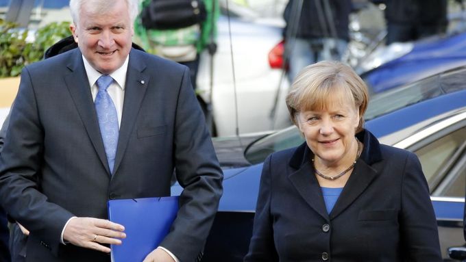 Horst Seehofer (CSU) a Angela Merkelová (CDU)
