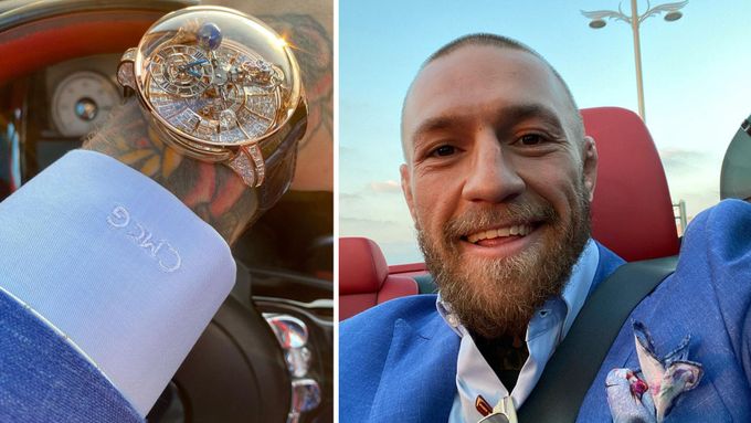 McGregor utrácí miliony za nové hodinky. Lidé si z nich neúnavně utahují