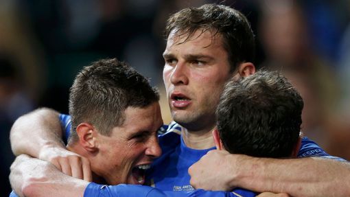 Fotbal, finále Evropské ligy, Chelsea - Benfica: Branislav Ivanovič slaví vítězný gól