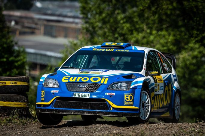 Václav Pech ve Fordu na Valašské rallye 2020