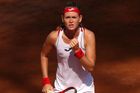 Marie Bouzková na tenisovém turnaji v Římě 2020