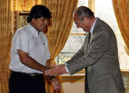 Morales a Chirac