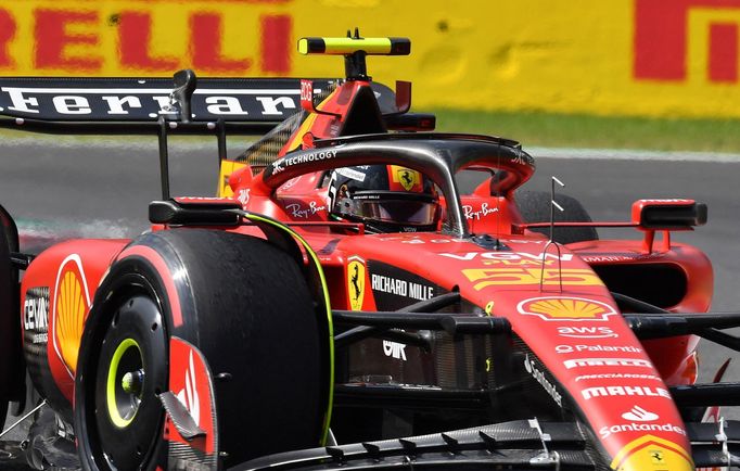 Carlos Sainz junior, Ferrari v kvalifikaci na VC Itálie F1 2023