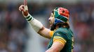 South Africa's Victor Matfield reacts during the match Reuters / Stefan Wermuth Livepic