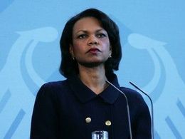 Condoleezza Riceová na návštěvě v Německu.