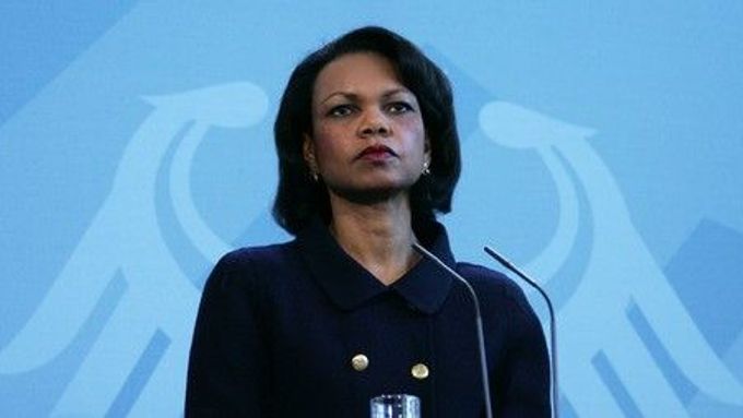 Condoleezza Riceová na návštěvě v Německu.