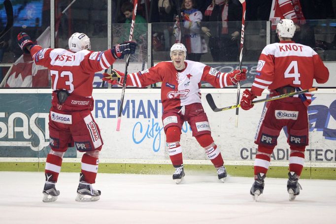 1. liga, Slavia-Prostějov: radost Slavie