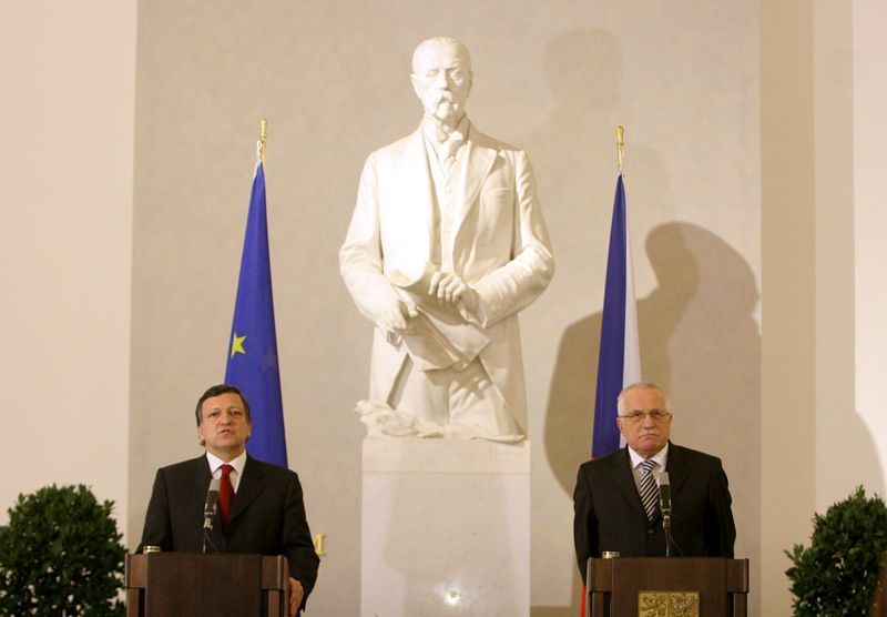 José Manuel Barroso a Václav Klaus
